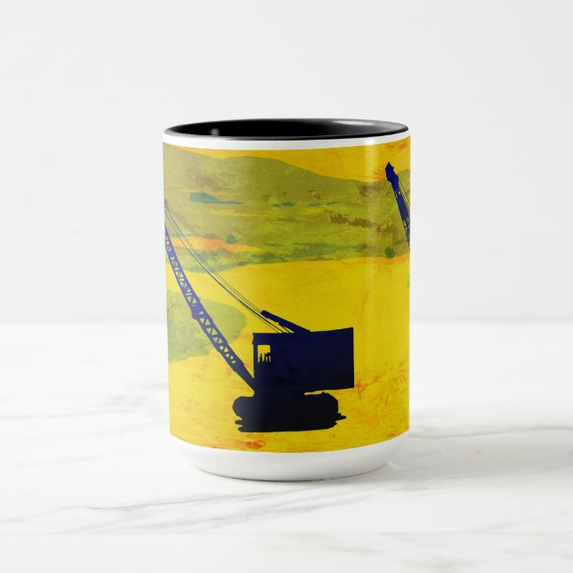 CANECA OPERADOR CRANE GOLF GOLFING FANTASY ART OPERATOR (Centro)
