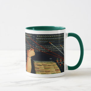 Caneca Operador do Comutador Vintage