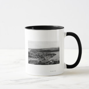 Caneca Opinião aérea o Kodiak, fotografia de Alaska