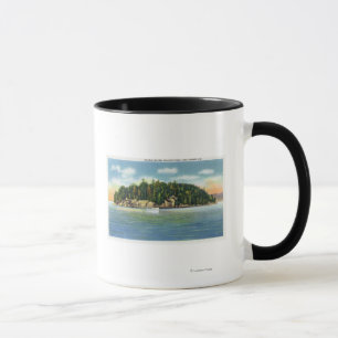 Caneca Opinião da baía de Malletts da ilha de mármore