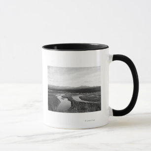 Caneca Opinião da cidade de Iditarod, fotografia de