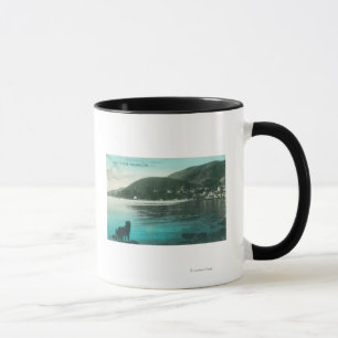 Caneca Opinião da linha costeira de SausalitoSausalito