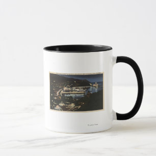 Caneca Opinião da noite da baía de Avalon