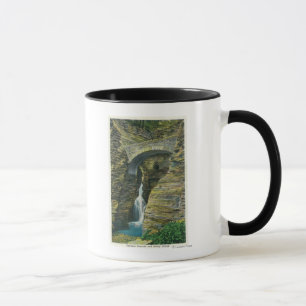 Caneca Opinião da ponte da cascata e da sentinela da