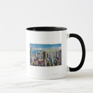 Caneca Opinião da skyline do Midtown para East River
