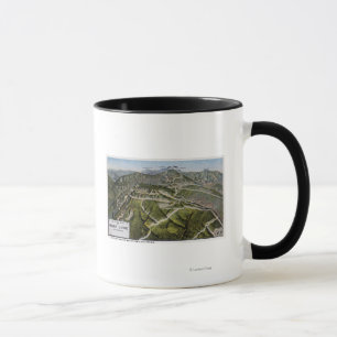 Caneca Opinião de olho de pássaro da montanha