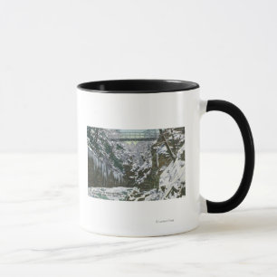 Caneca Opinião de ponte de suspensão do desfiladeiro do