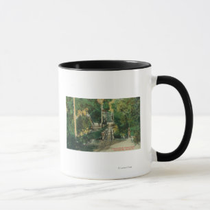 Caneca Opinião de Vista das terras de piquenique do
