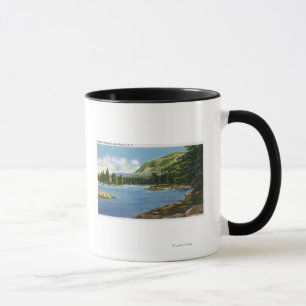 Caneca Opinião do lago da montanha do elefante