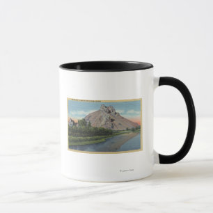 Caneca Opinião do montículo & do rio de Malheur, Oregon