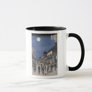 Caneca Opinião do nighttime da rua de Saruwaka
