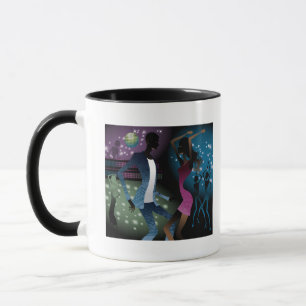 Caneca Opinião lateral as pessoas que dançam pelo
