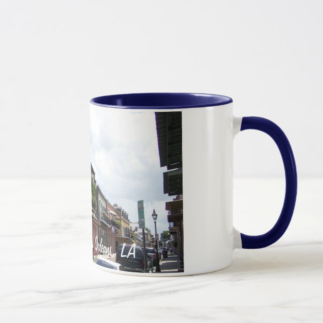 Caneca Opinião Nova Orleães Louisiana da rua do bairro (Direita)