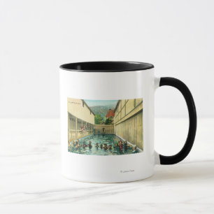 Caneca Opinião os nadadores nos banhos