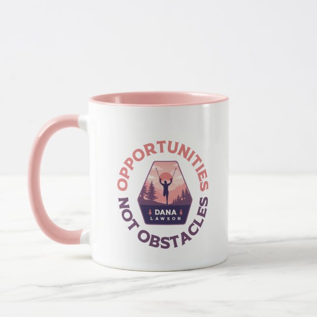 Caneca Oportunidades Não Obstáculos - Dana Lawson Mug (Esquerda)
