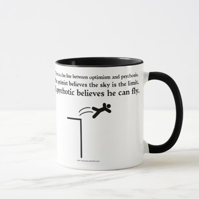 Caneca Optimismo e psicose (Direita)