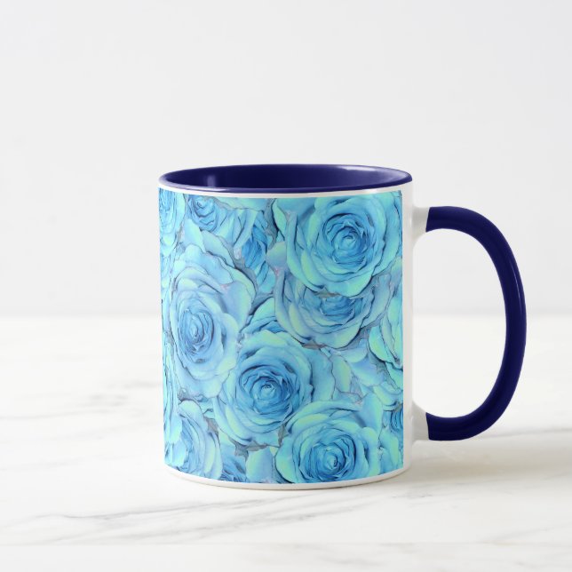 Caneca Opulent rose design in  turquoise                  (Direita)