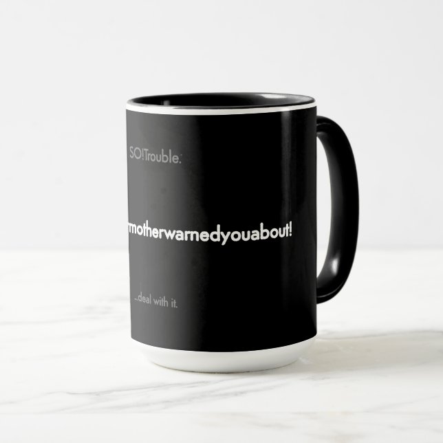 Caneca oquecuamãeinhaavisou (Frente Esquerda)