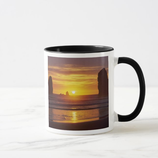 Caneca OR, Costa do Oregon, Cannon Beach, pilhas de maré  (Direita)