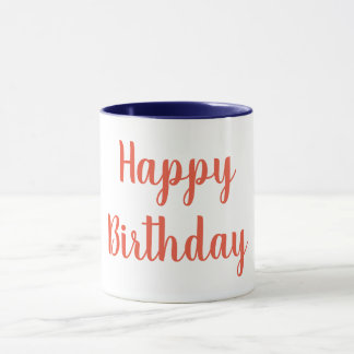 Caneca Orange Color Happy BIrthday