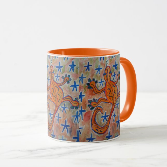Caneca Orange Gecko (Frente Esquerda)
