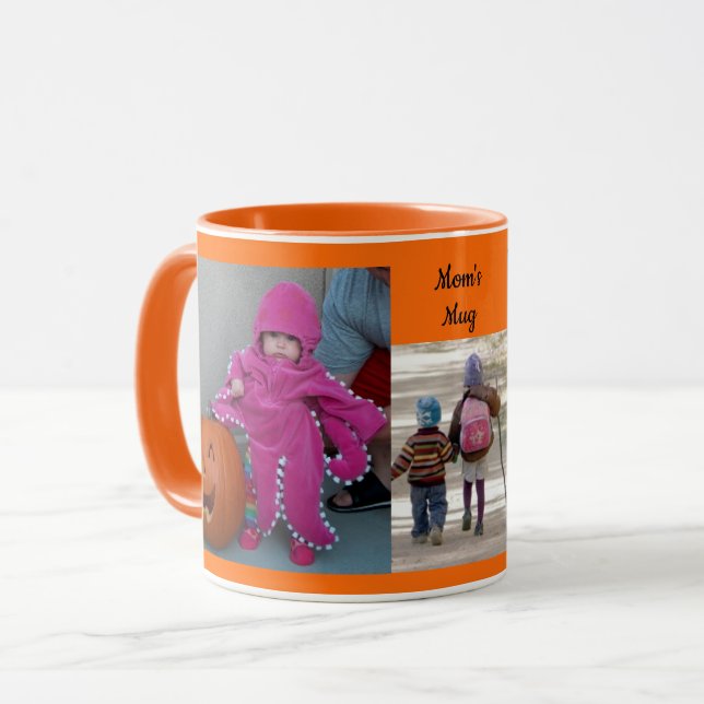 Caneca Orange Personalize 3 FOTO MODELO de presente Café (Frente Esquerda)