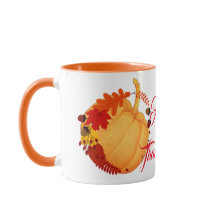 Orange Pumpkin Fall Maple Foliage Graças Divertido