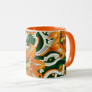 Caneca Orange Tiger Lily Crochet