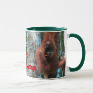 Caneca Orangotango eu gosto de Redheads