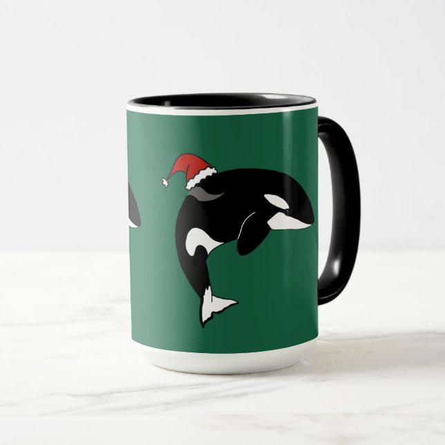 Caneca Orca Baleia Assassina de Natal (Frente Esquerda)