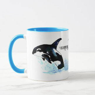 Caneca Orca Guardians of Oceans Watercolor