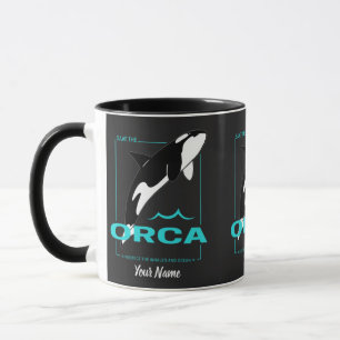 Caneca Orca Killer Whale para uma garota que ama Orcas