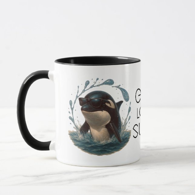 Caneca Orca Splash in Shades – Whale & Dolphin Day ELGIS (Esquerda)