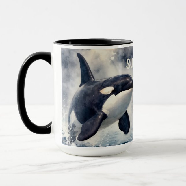 Caneca Orca Stormy waves Personalized (Esquerda)