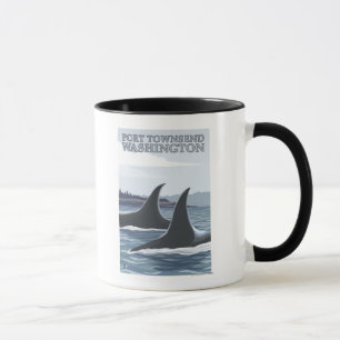 Caneca Orca Whales nº 1 - Port Townsend, Washington