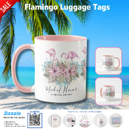 Caneca Orçamento Bridesmaid Bridal Party Gifs FLAMINGOS