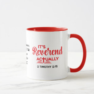 Caneca Ordenação de Pastor Personalizado É REVERENDO NA V