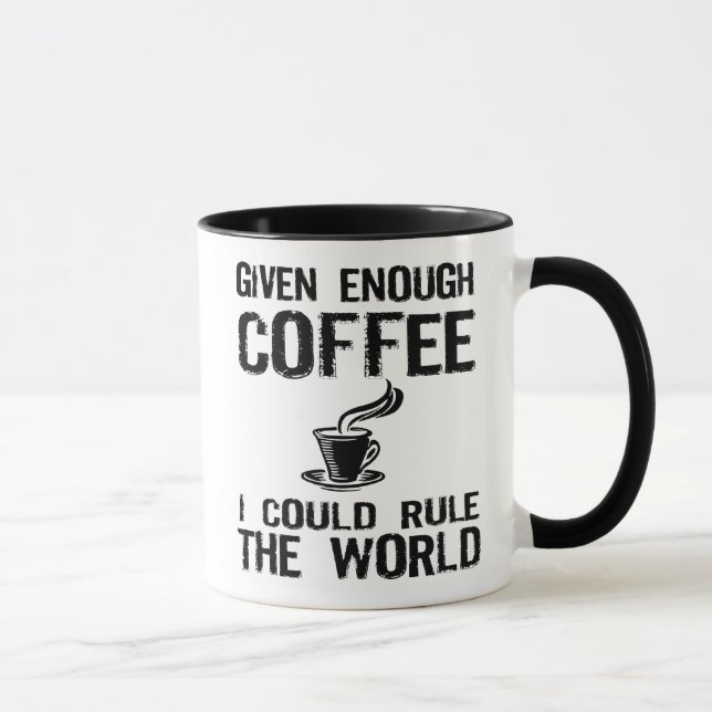 Caneca Ordene o mundo com o café (Direita)