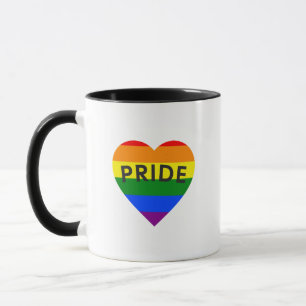 Caneca Orgulho Arco-íris Coração