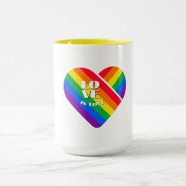 Caneca Orgulho Arco-íris Coração