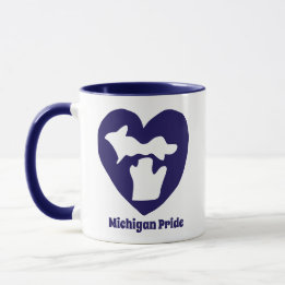Caneca Orgulho de Michigan Coração