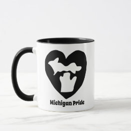 Caneca Orgulho de Michigan Coração