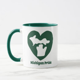 Caneca Orgulho de Michigan Coração
