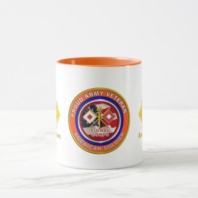 Caneca Orgulho do Exército - Sinal Corpo Veterano (Centro)