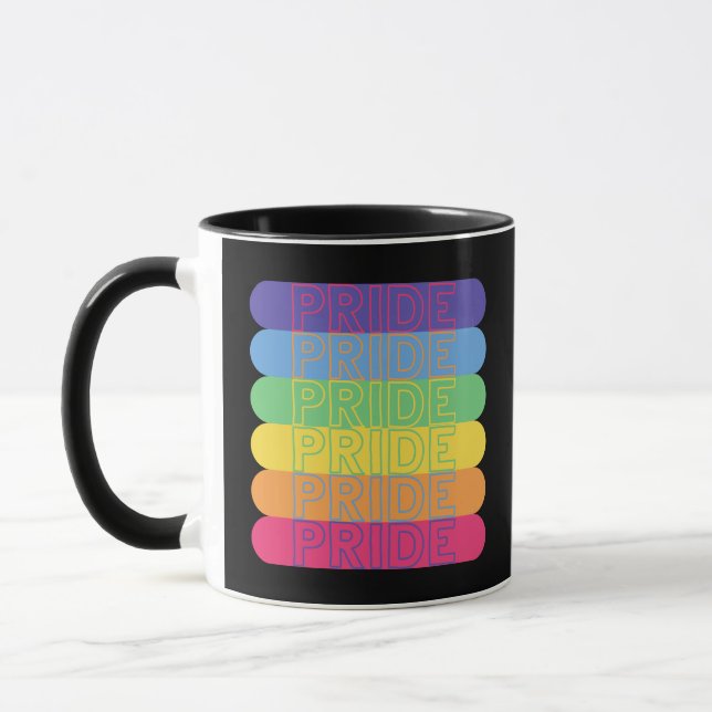 Caneca Orgulho em cores do arco-íris (Esquerda)