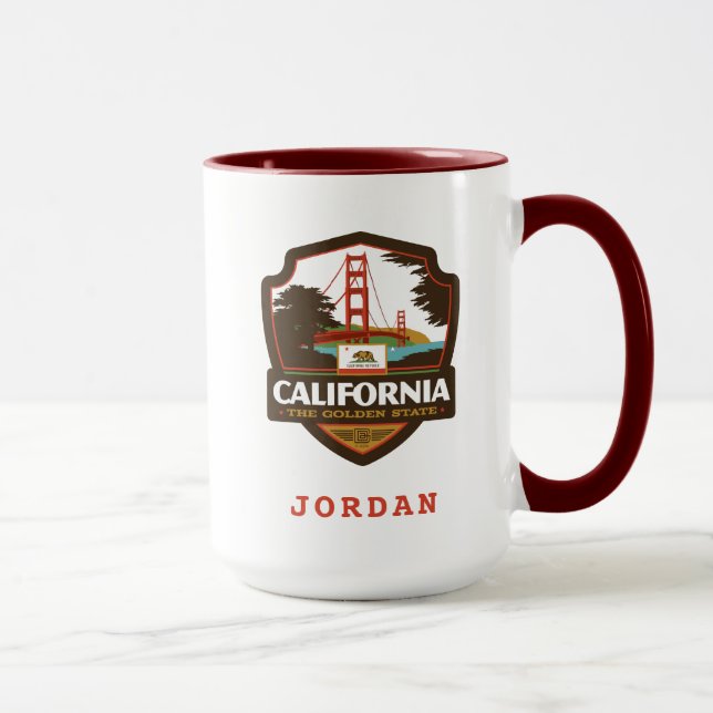 Caneca Orgulho Estatal | Califórnia (Direita)