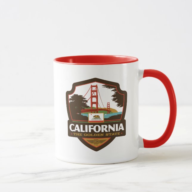 Caneca Orgulho Estatal | Califórnia (Direita)