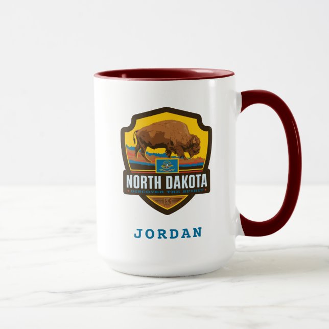 Caneca Orgulho Estatal | Dakota do Norte (Direita)