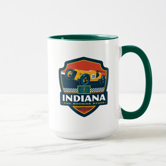 Caneca Orgulho Estatal | Indiana (Direita)