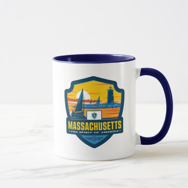 Caneca Orgulho Estatal | Massachusetts (Direita)